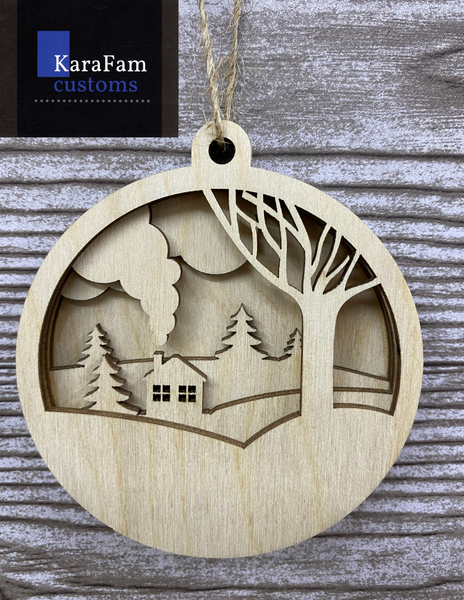 Winter Countryside Ornament