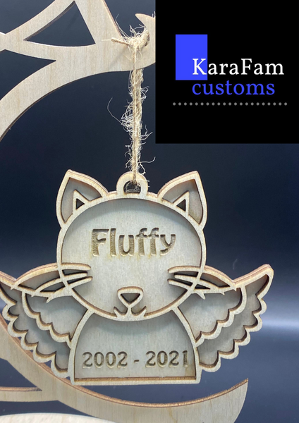 Custom Memorial Cat Ornament