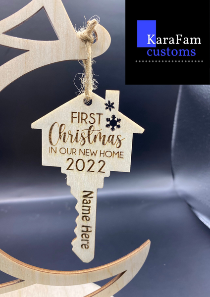 Custom New Home Key Ornament